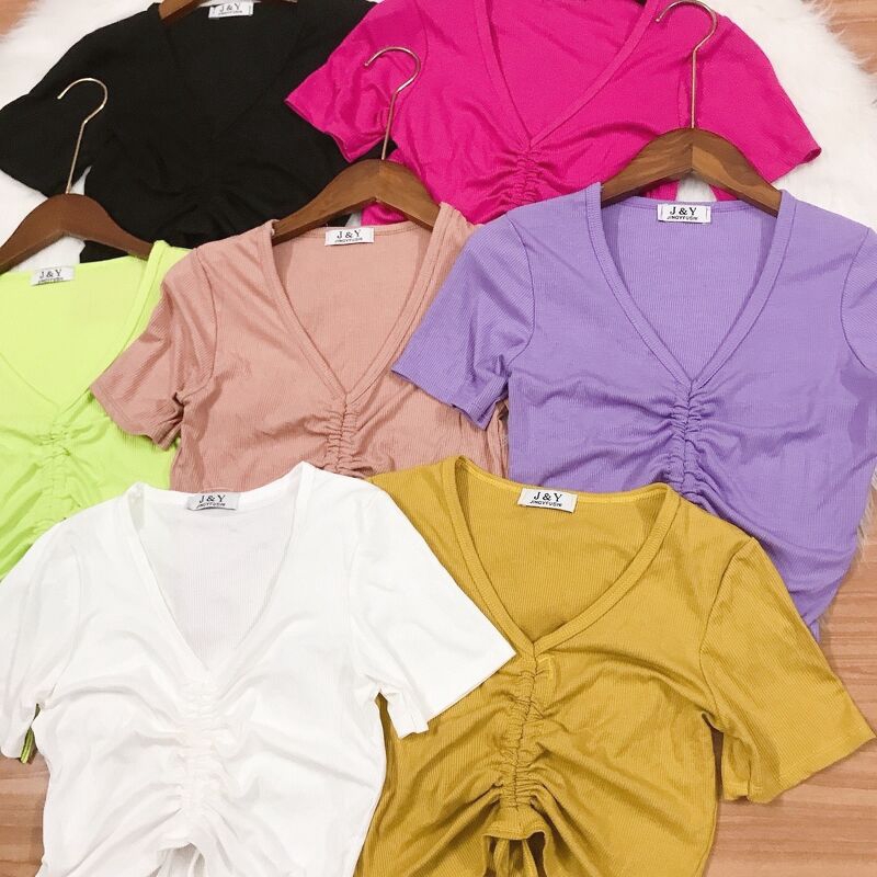 áo croptop nữ rút dây xinh xắn sexy | BigBuy360 - bigbuy360.vn