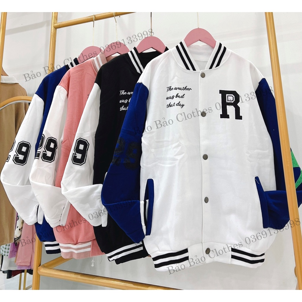 Áo Khoác Nỉ Nam Nữ  Form Rộng Chữ R Số 29 Vải Dày Mịn Thoáng Mát Thiết Kế Thời Trang Kiểu Dáng Năng Động
