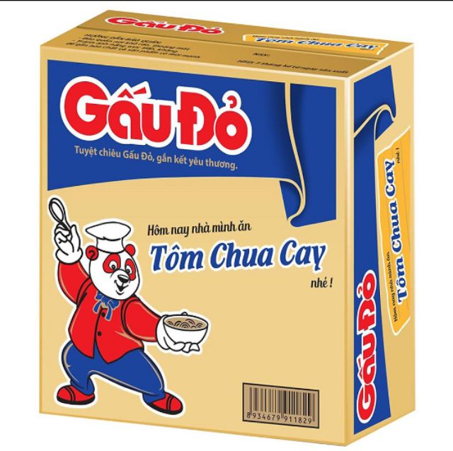 Thùng Mì Gấu Đỏ🌶chua cay 15 gói