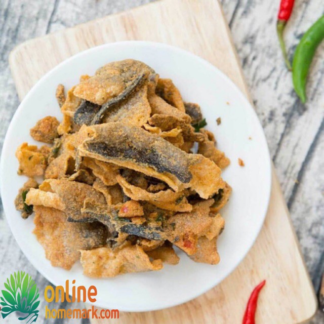 Da cá trứng muối sấy giòn