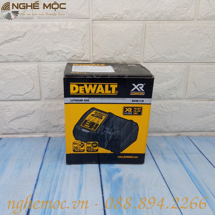 Sạc pin Dewalt DCB115 DCB112 DCB118 sạc 115 chính hãng 12v 18v 20v 60v sạc Dewalt 118 Nghề Mộc
