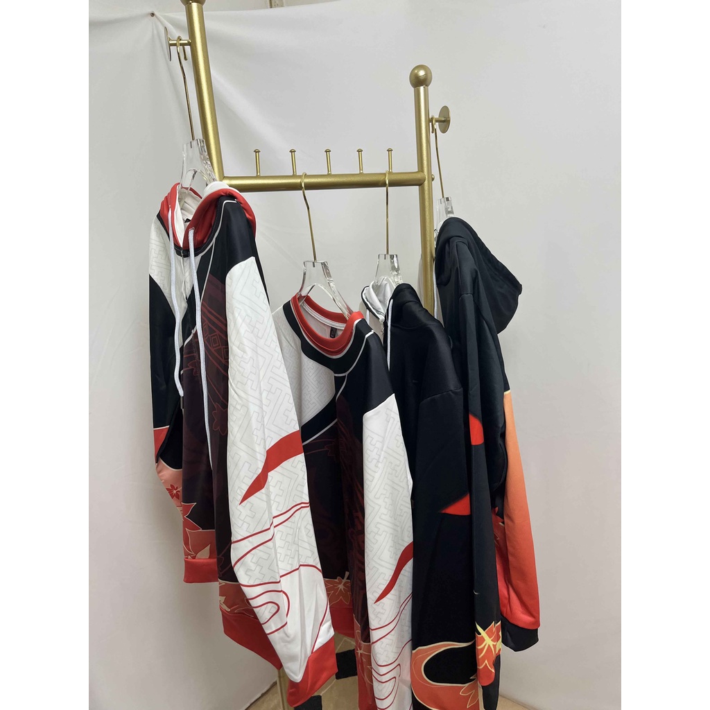 Áo hoodie phong cách nhân vật game Genshin Impact Kaedehara Kazuha thời trang cho nam