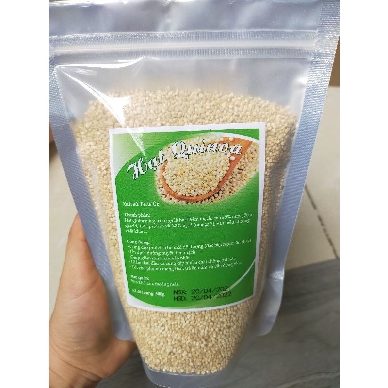 500g Hạt Diêm mạch Organic Úc