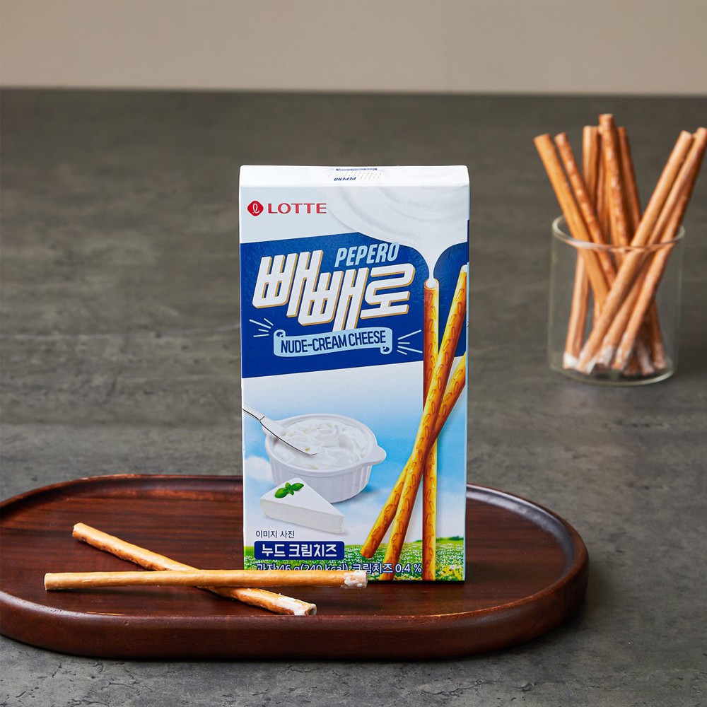 Bánh đũa Pepero vị kem phô mai Lotte Hàn Quốc hộp 46gr