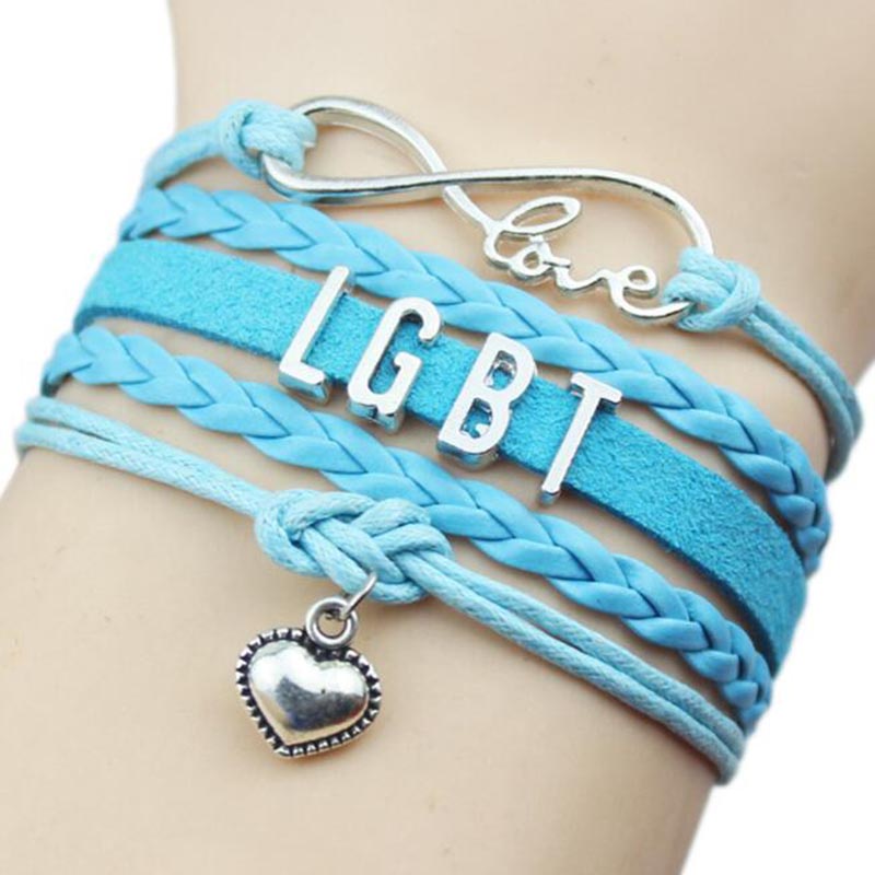 Vòng đeo tay nhiều lớp phong cách LGBT tùy chọn màu sắc