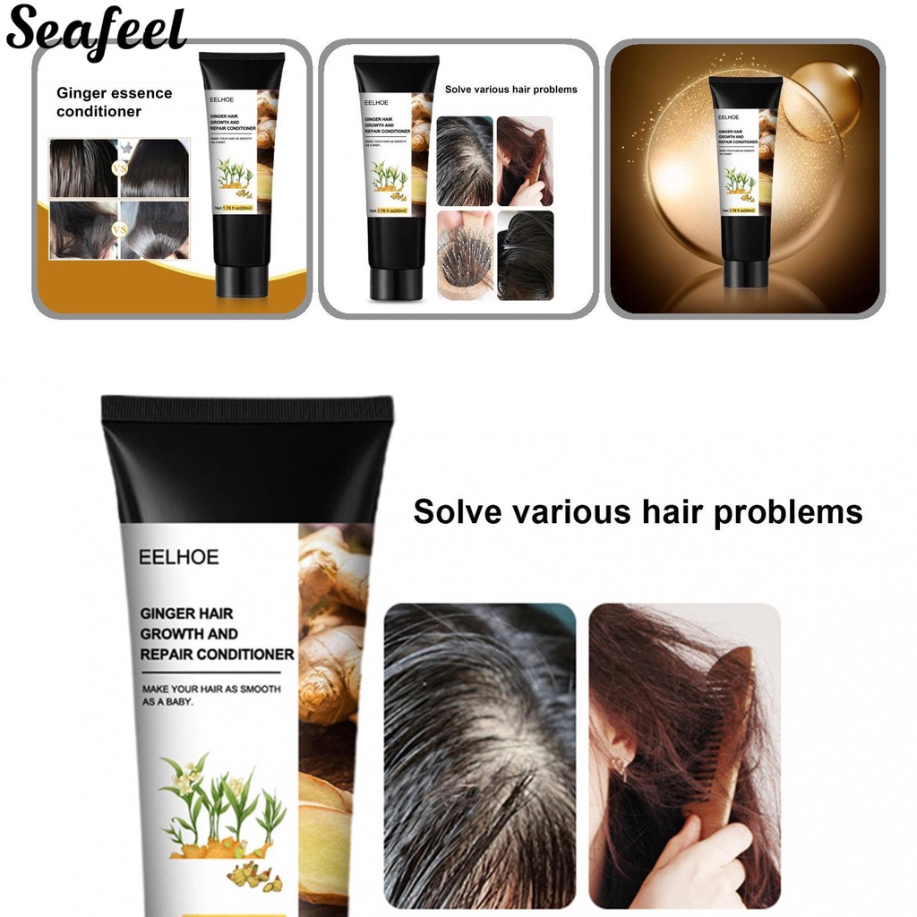 sf_ Portable Hair Growth Conditioner Ginger Soften Hair Scalp Care Growth Conditioner Easy to Use for Salon