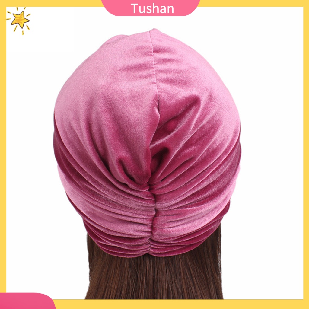 Mũ turban phong cách Ấn Độ thời trang thu đông cho nữ