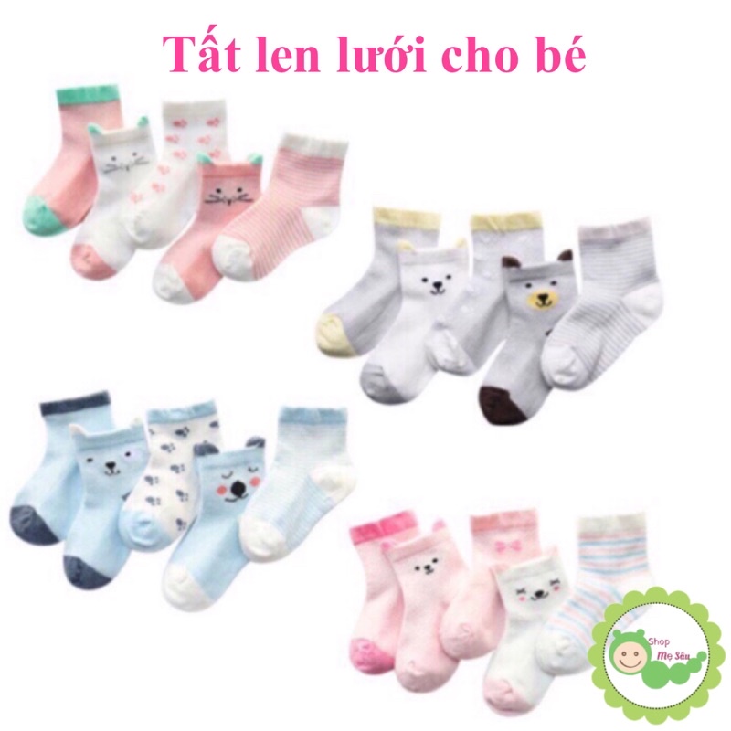 Set 5 đôi tất lưới cho bé