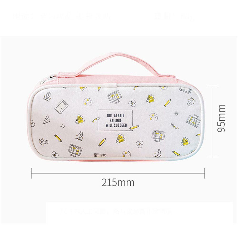 Túi Đựng Bút / Mỹ Phẩm Thiết Kế Đơn Giản Tiện Dụng Cho Học Sinh Ốp