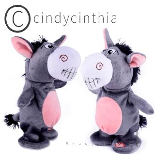 Cute Electric Voice Recording Donkey Can Speak Talk Interactive Plush Toy