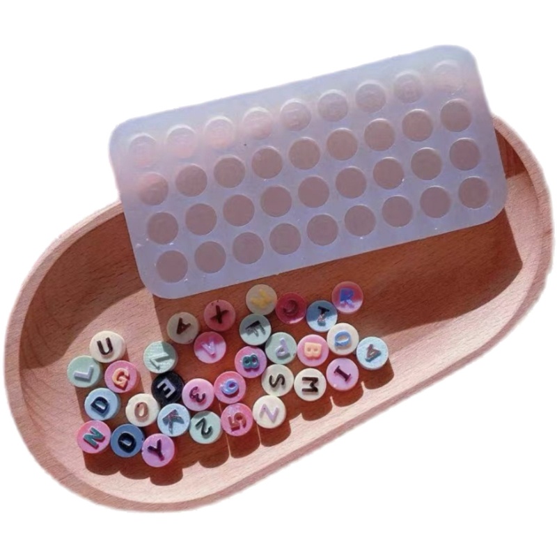 Khuôn Silicone Bóng Làm Mặt Dây Chuyền / Móc Khóa Hình Học Thủ Công DIY