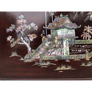 (tranh khảm gia truyền) tranh khảm ốc chùa 1 cột
