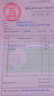 THUỐC MỌC TÓC MAXXHAIR NEW