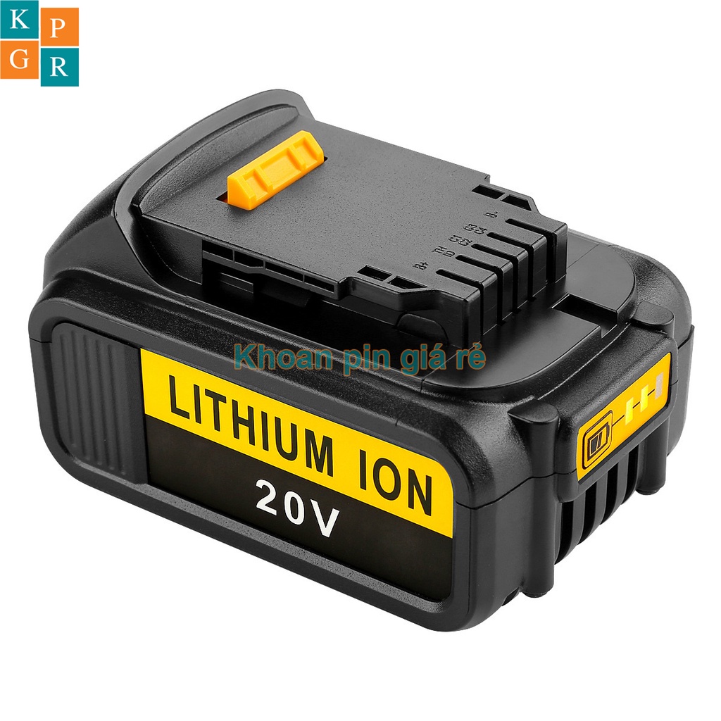 KPGR Vỏ pin Dewalt 18V Li-ion 3.7V nhận sạc zin