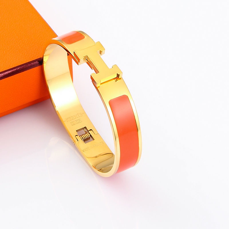 Vòng Tay Thép Không Gỉ Mặt Chữ H Thời Trang Dành Cho Nữ