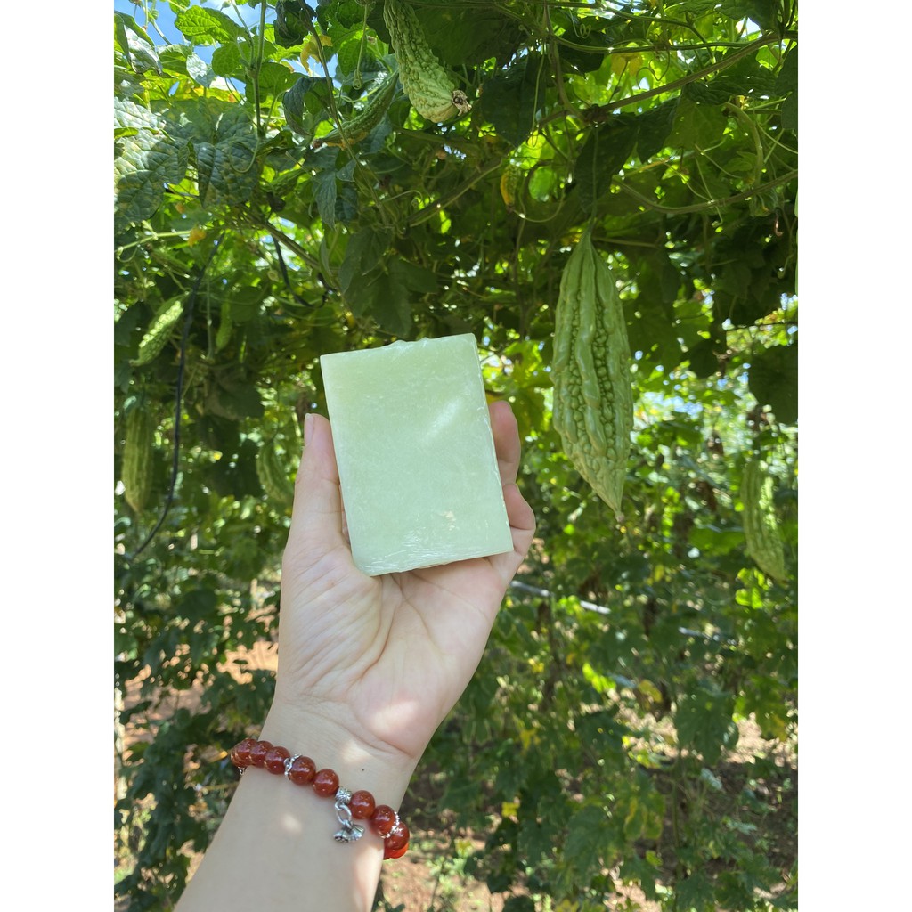 (Ưu Đãi) Xà Bông Thảo Dược Hữu Cơ Mướp Đắng Tràm Trà Thiên Nhiên, Soap Organic Làm Dịu Dị Ứng, Mát Da, Ngừa Mụn | BigBuy360 - bigbuy360.vn
