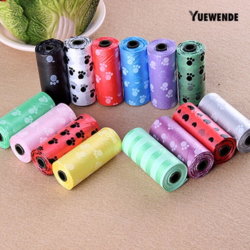 Cuộn 15 túi đựng rác thải thú cưng tiện lợi