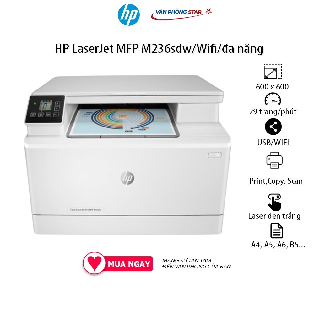 [Free ship] Máy in màu đa chức năng HP Color LaserJet Pro MFP M182n tốc độ 16 trang/phút tại Vanphongstar