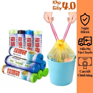 FSALE Cuộn túi đựng rác có quai xách tiện lợi kích thước 45x50cm