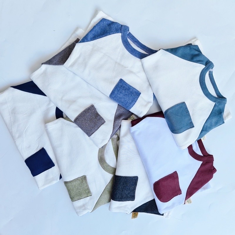 Set 3 bộ thun cotton dài tay bé trai bé gái