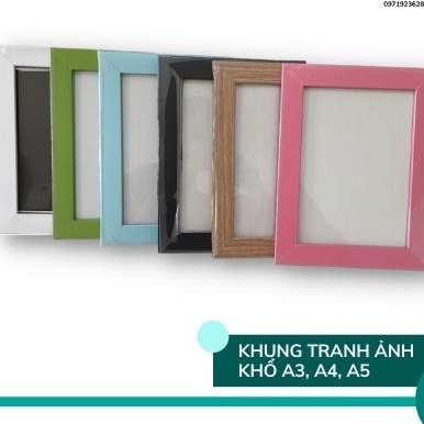 Khung ảnh khung tranh  A3 , A4, A5  mặt mica giá rẻ