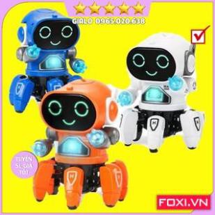 Đồ chơi robot dancer biết nhảy nhót Foxi-phát sáng-xoay 360 độ-trò chơi vui nhộn-bổ ích-gần gũi cho bé