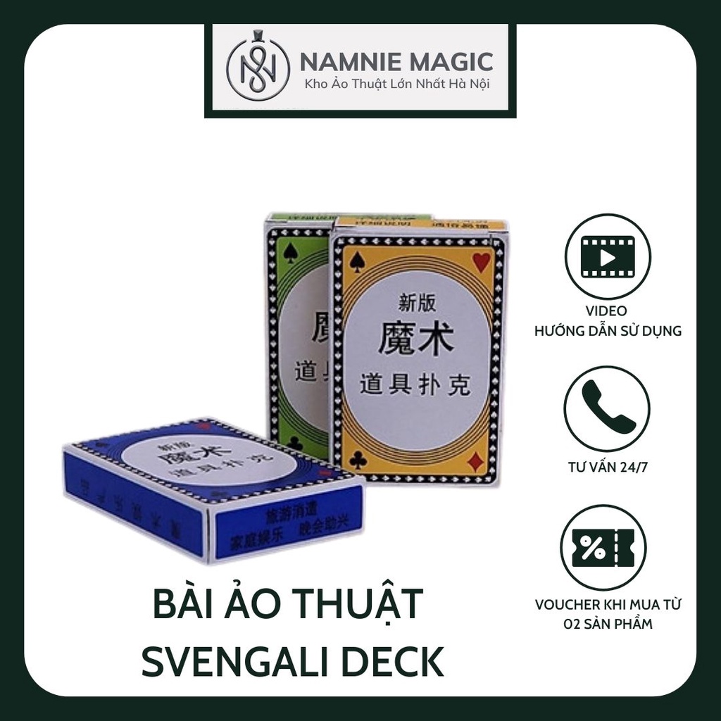 Bộ Bài Svengali Deck, Bài Ảo Thuật,Standard Playing Cards, Múa Bài