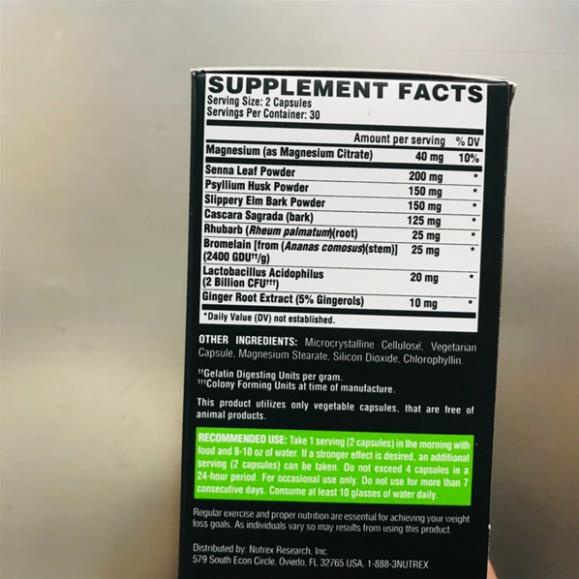 NUTREX LIPO 6 BLACK CLEANSE & DETOX 60 VIÊN  Detox Thanh Lọc Cơ Thể Giúp Giảm Cân Trong 7 Ngày - USA