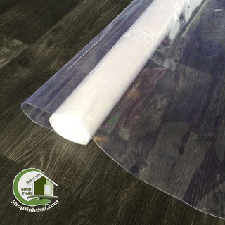 [ 1 mét ] màng nhựa dẻo trắng trong bao tập sách, làm màng che chắn cửa sổ, cầu thang - khổ 80cm