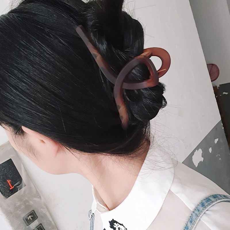 Kẹp Tóc Dạng Móng Vuốt Chống Trượt Màu Sắc Ngọt Ngào Phong Cách Pháp Thời Trang Mùa Hè