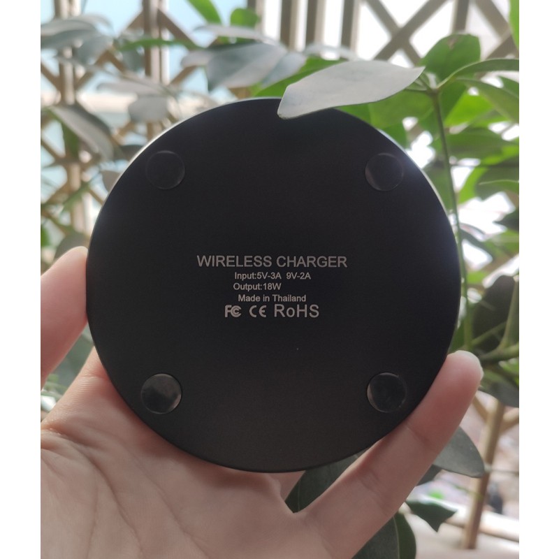 [SẠC NHANH 18W] Sạc Không Dây Cho iPhone 8/8Plus/X/XS/ 11 Pro Max, Samsung, Xiaomi, Oppo, Android QT