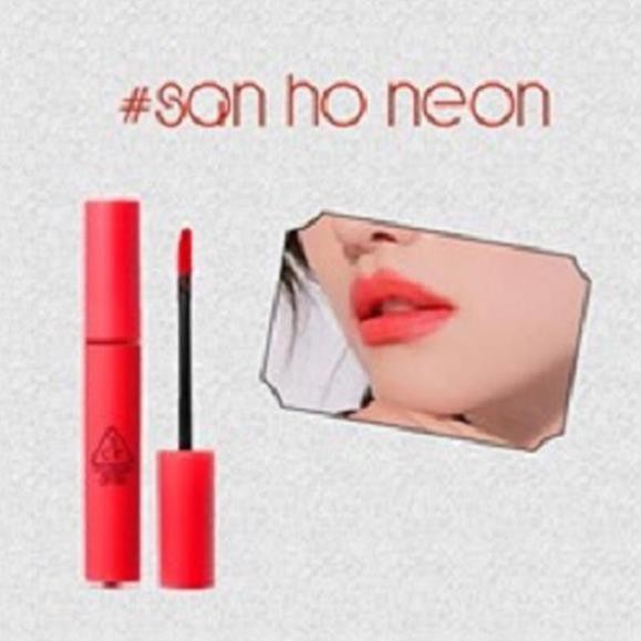 Son kem lì 3CE Velvet Lip Tint màu 09 Save Me - San hô Neon