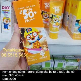Kem.chống nắng Pororo cho bé từ 2 tuổi