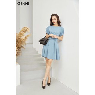 Váy xòe kèm đai eo gv0704 - genni