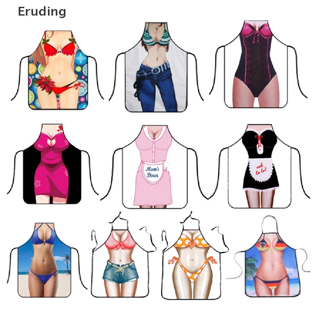 1 Tạp Dề Nấu Ăn In Hình Dễ Thương Vui Nhộn Cho Nữ