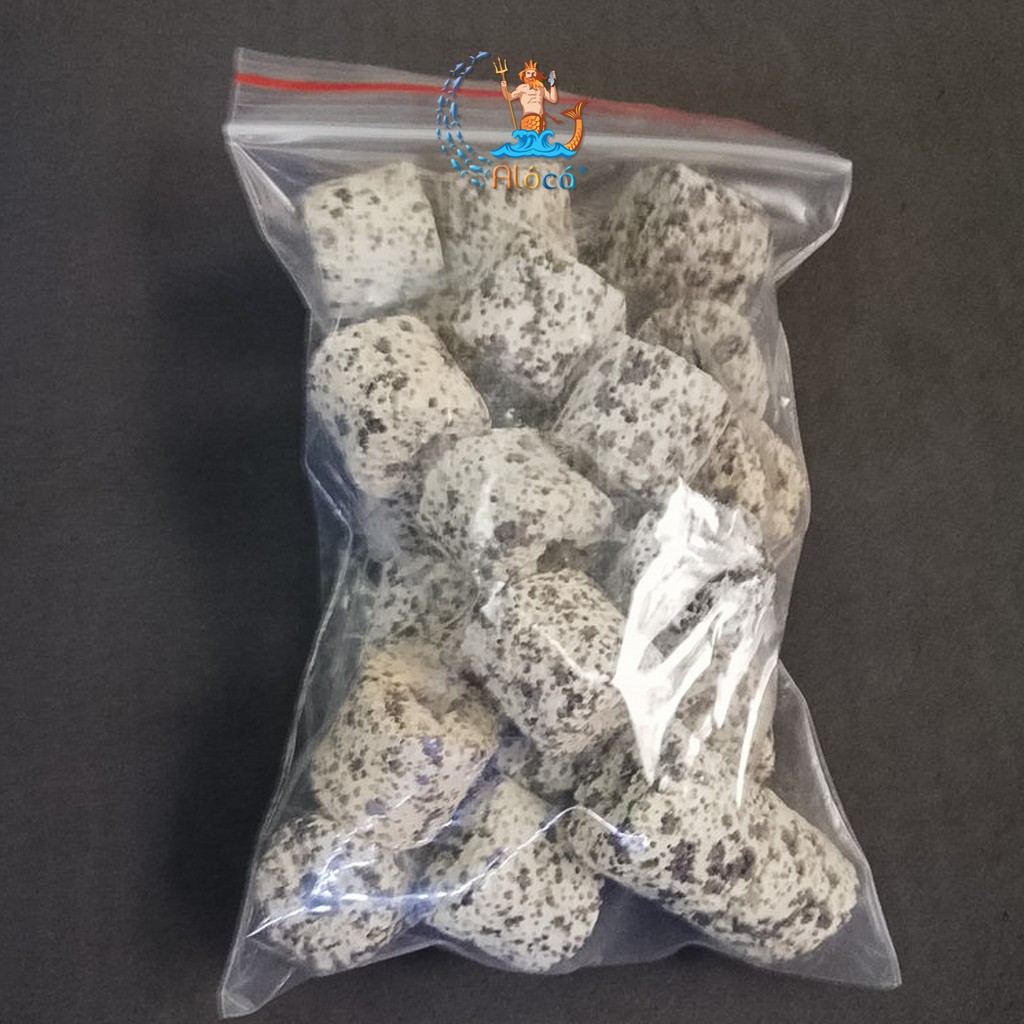 Bao 100g, 500g vật liệu lọc sứ trụ muối  tiêu lọc nước bể cá cảnh