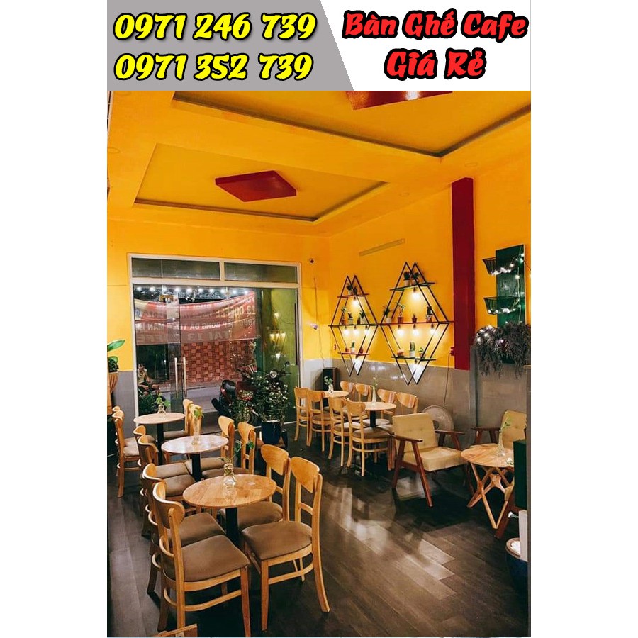 Bàn ghế gỗ cafe nhà hàng quán ăn giá rẻ