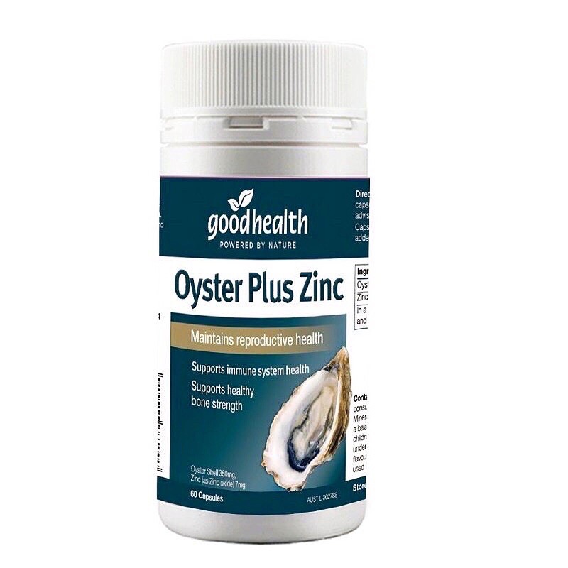 (8/23 bill Úc) VIÊN UỐNG TINH CHẤT HÀU ÚC OYSTER PLUS GOODHEALTH 60 VIÊN