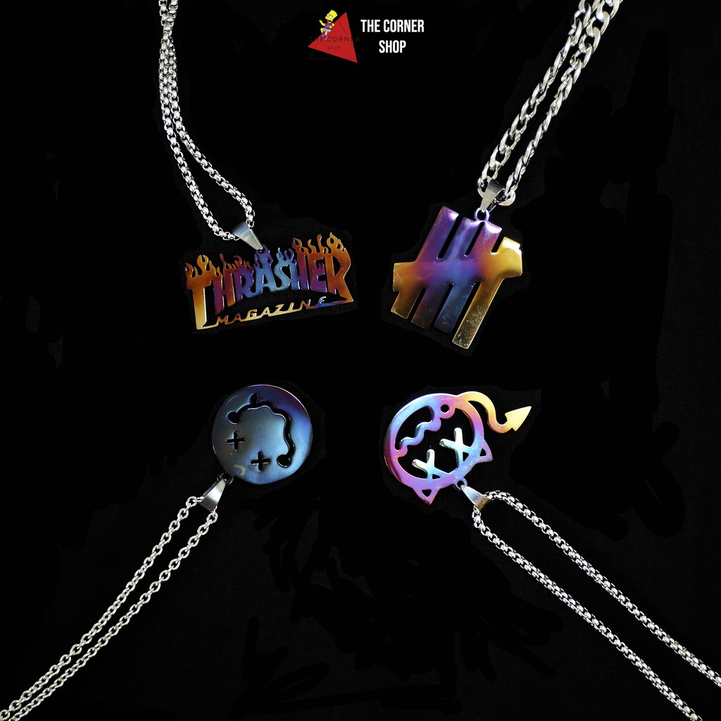 Dây Chuyền Mặt Hologram Unisex Phong Cách Hiphop [Ảnh thật]
