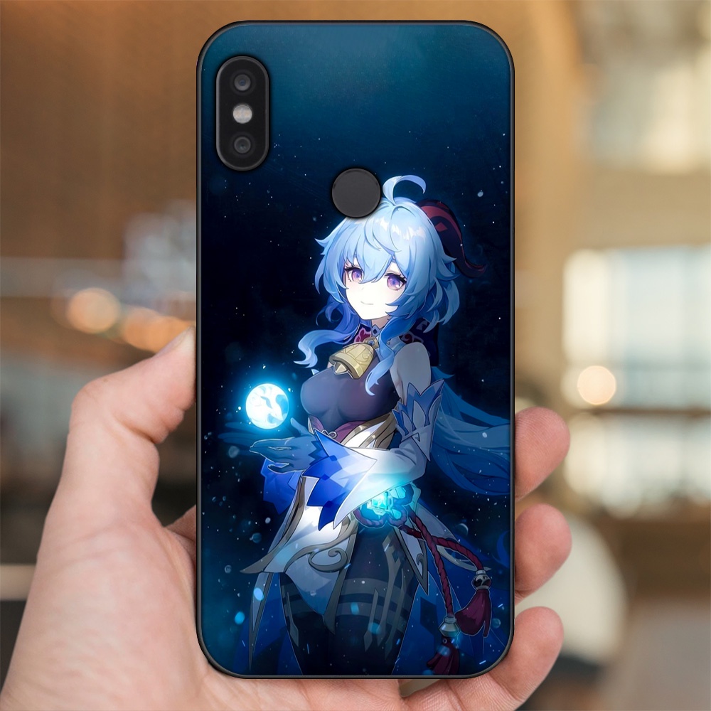 Ốp lưng Xiaomi Redmi Note 5, Note 5 Pro viền đen in hình Ganyu Genshin Impact