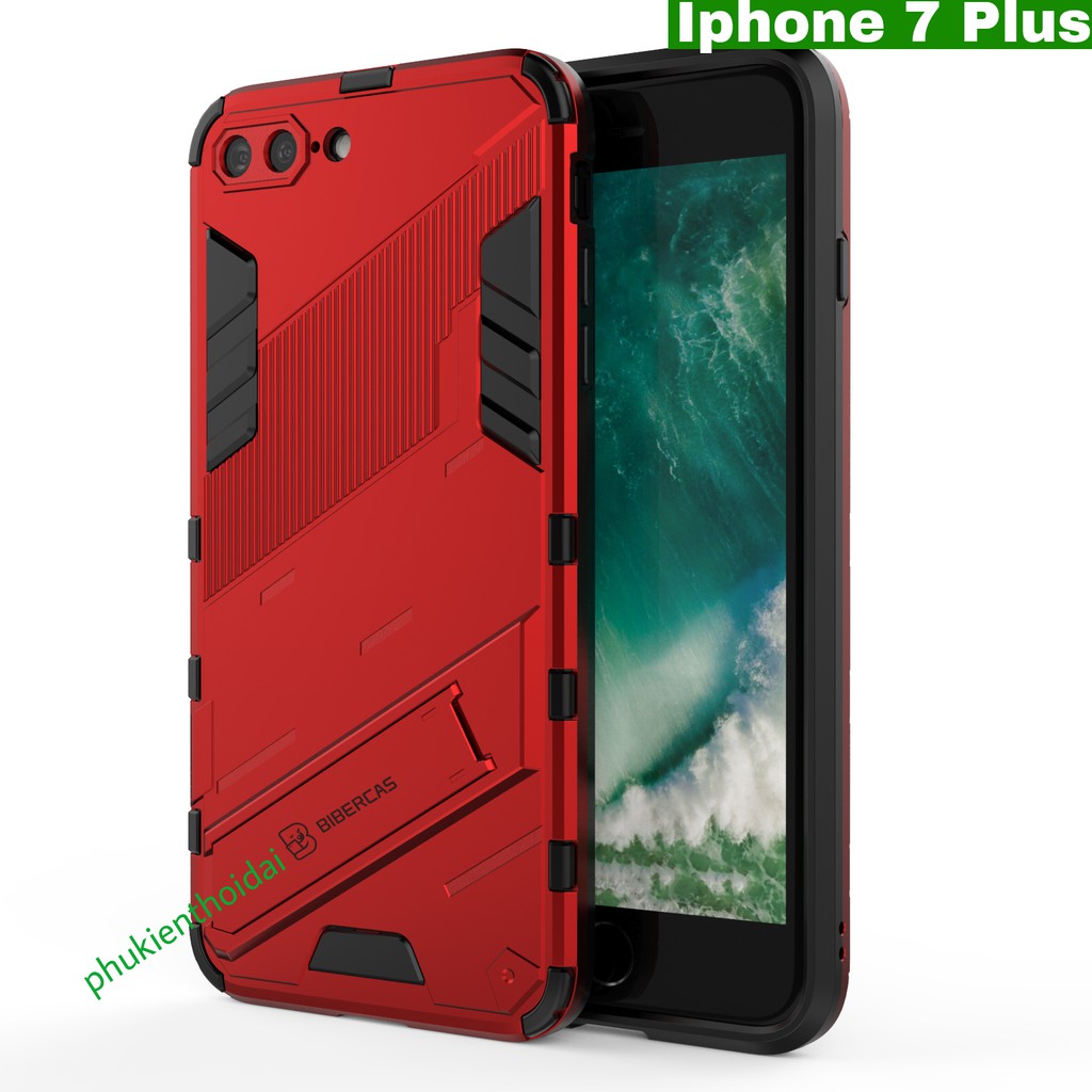 Ốp lưng Iphone 7 Plus / X / Xs / 12 Pro Max / 13 Pro Max / 14 Pro / 14 Pro Max Iron Man Ver 2 chống sốc giá đỡ xem phim