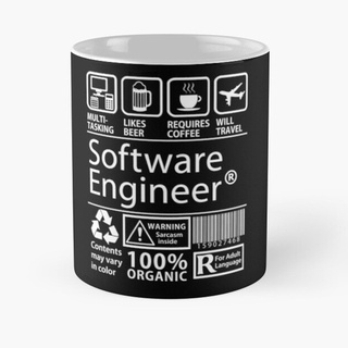 Ly cốc có quai quà tặng Lập Trình Viên Software Engineer Eat Sleep Code Repeat