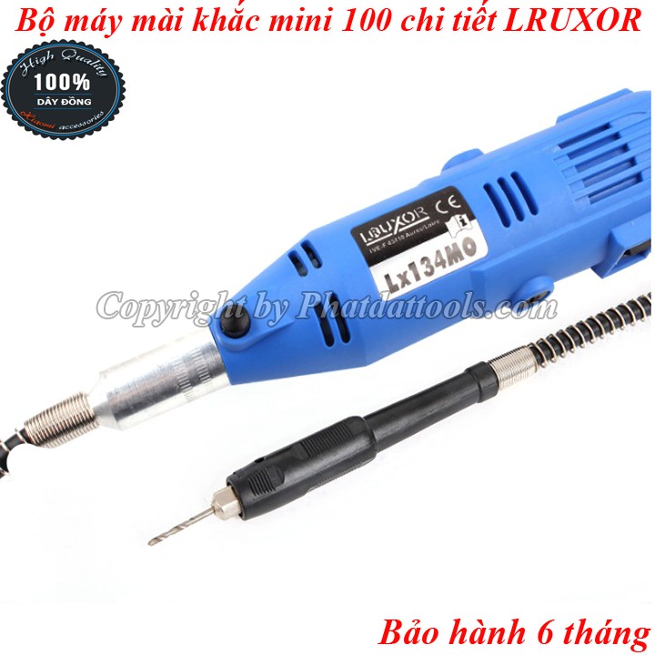 Bộ máy khoan mài khắc DIY 100 chi tiết LRUXOR đa năng-Tiện dụng