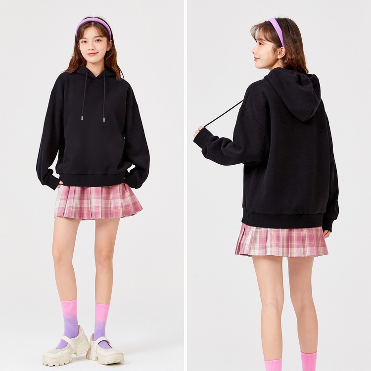 Áo hoodie nỉ bông trơn dài tay nhiều màu dày dặn GINDY sweater có mũ basic unisex thời trang thu đông A12107 | BigBuy360 - bigbuy360.vn