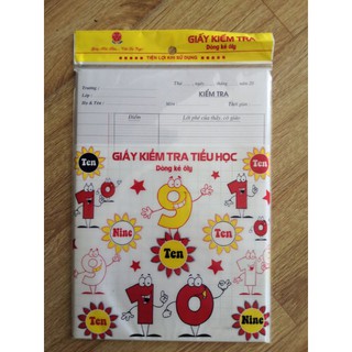 Giấy kiểm tra cấp 1