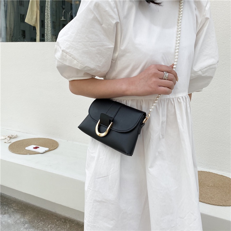 Túi xách đeo chéo nữ phong cách Châu Âu thời trang 2021 nhiều màu tùy chọn