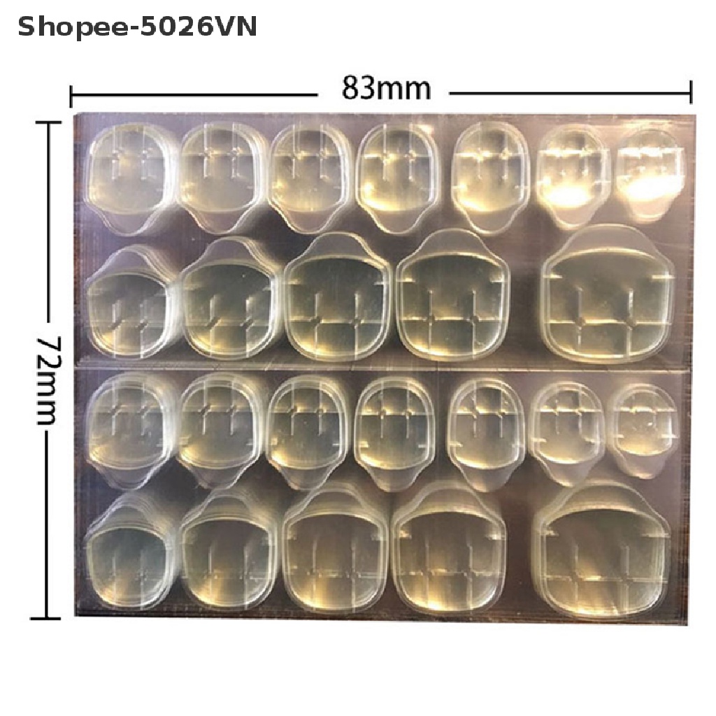 [Flaood] Set 72 Móng Tay Giả Xi Măng Màu Vàng