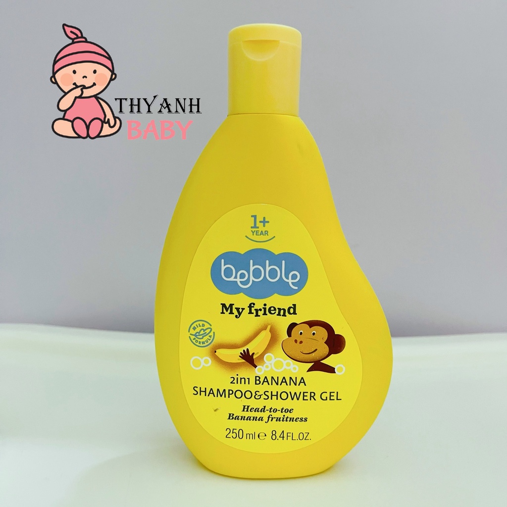 Sữa tắm gội  Bebble của Pháp cho bé trên 1 tuổi 250ml