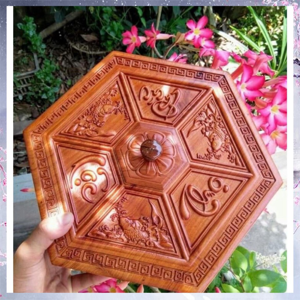 Hộp đựng bánh kẹo gỗ hương - NHẬN HÀNG ĐẶT HÀNG LÀM
