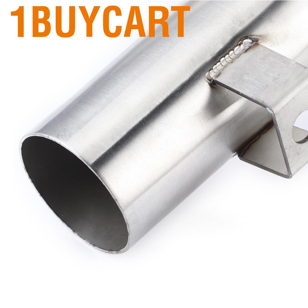 1buycart Motorcycle Exhaust System Catalytic Converter Removed Cat Delete Mid-Pipe Link-Pipe Fit for YZF-R1 2009-2014